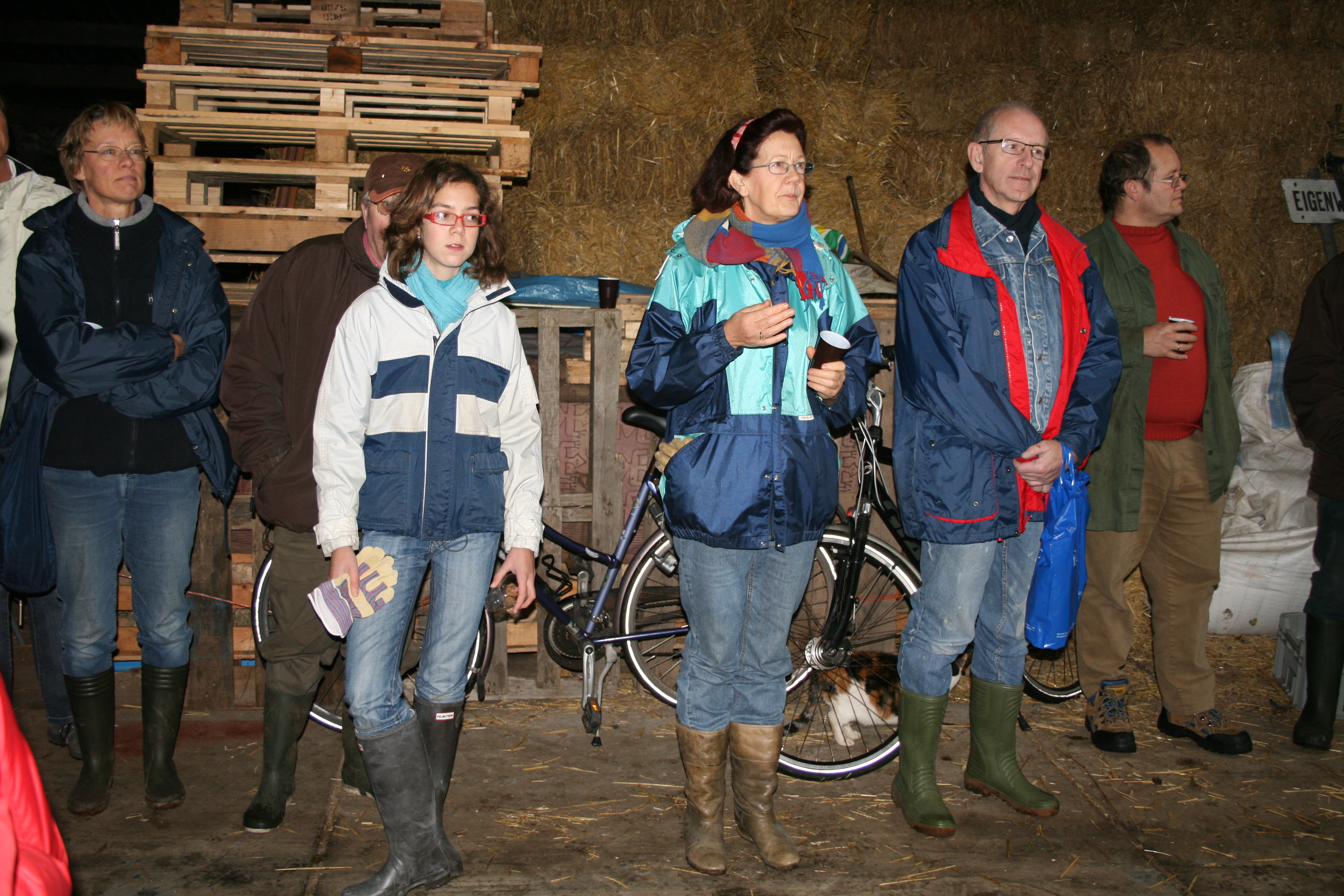 De vlag bij de locatie